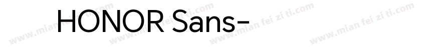 荣耀字体HONOR Sans字体转换